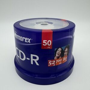 NEW Memorex CD-R 50 Pack Disc Spindle‎ Recordable CDs 80 Min 700MB